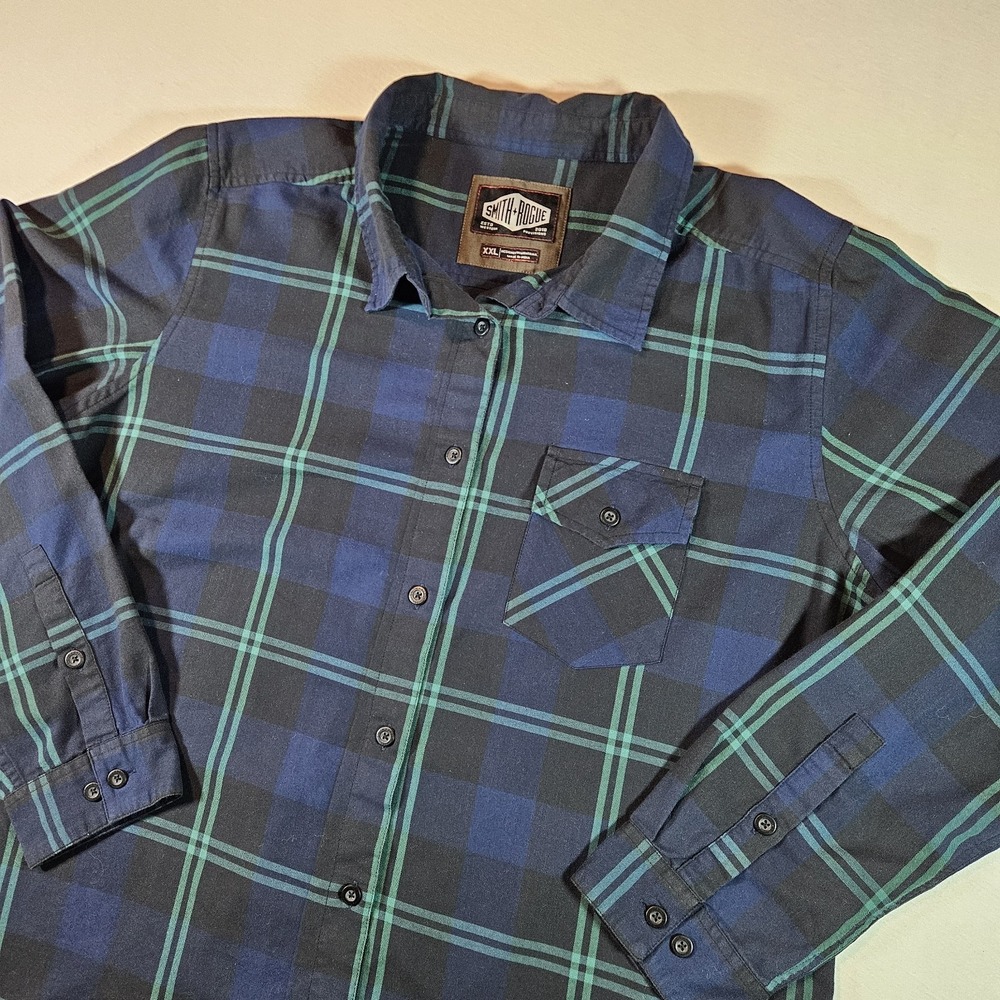 Smith And Rogue Flannel Men's XXL Buffalo Striped‎ Plaid Western Workwear
